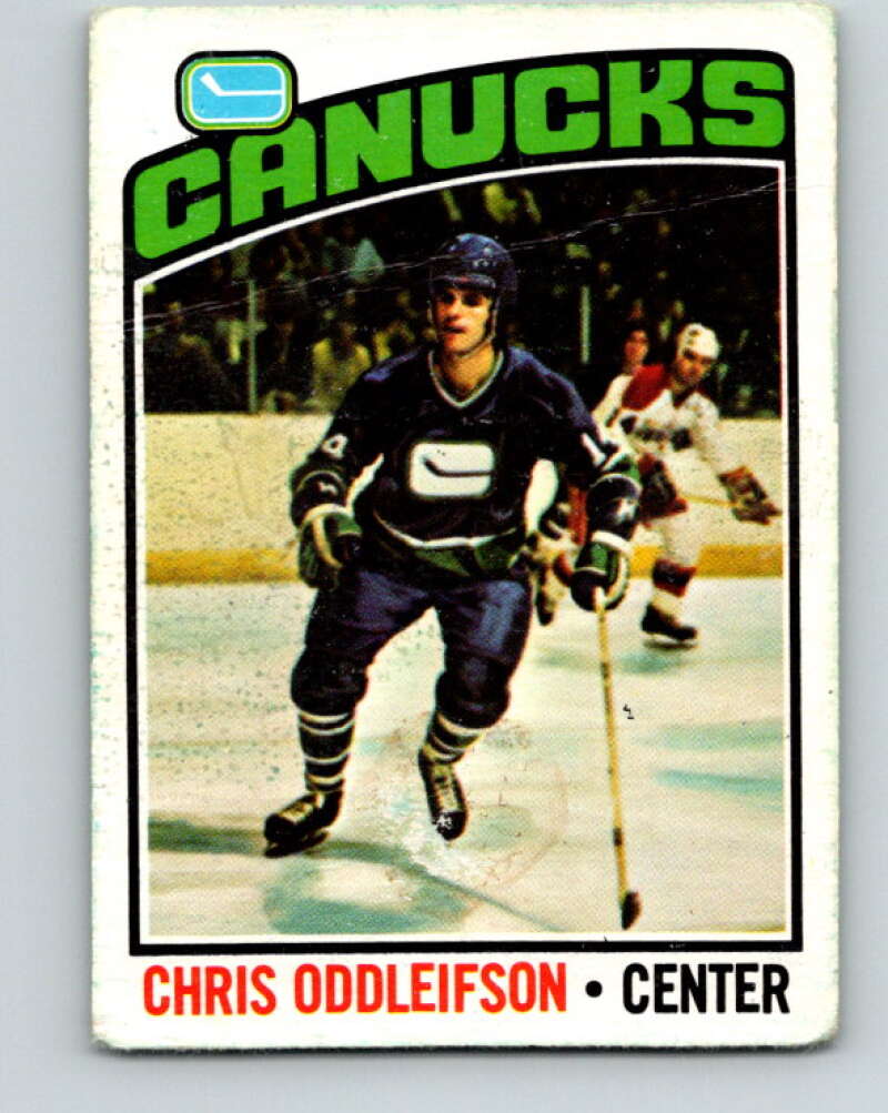 1976-77 O-Pee-Chee #112 Chris Oddleifson Vancouver Canucks V12581
