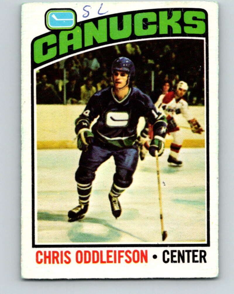 1976-77 O-Pee-Chee #112 Chris Oddleifson Vancouver Canucks V12583