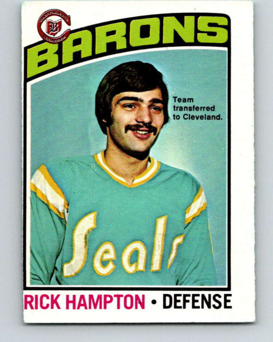 1976-77 O-Pee-Chee #113 Rick Hampton  Cleveland Barons  V12588