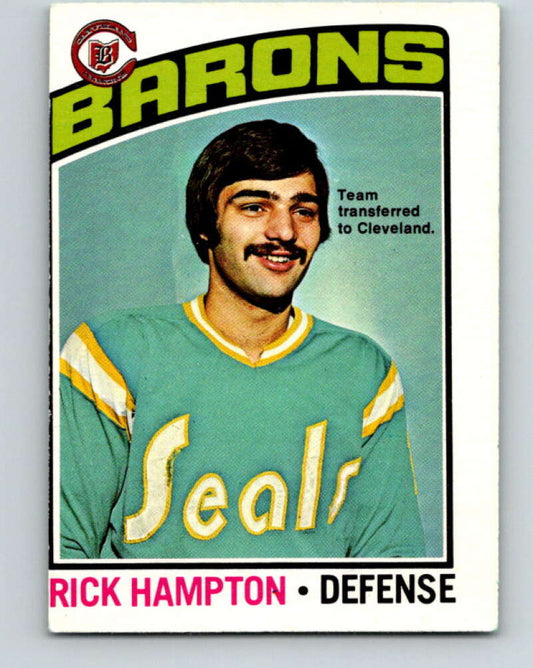 1976-77 O-Pee-Chee #113 Rick Hampton  Cleveland Barons  V12589