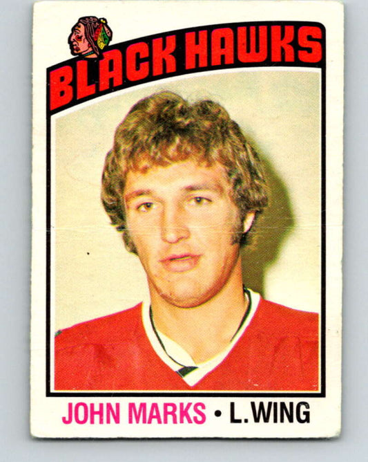 1976-77 O-Pee-Chee #114 John Marks  Chicago Blackhawks  V12592