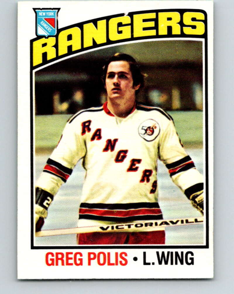 1976-77 O-Pee-Chee #117 Greg Polis New York Rangers V12600
