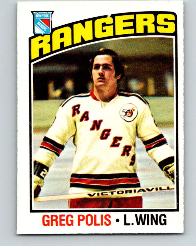 1976-77 O-Pee-Chee #117 Greg Polis New York Rangers V12601