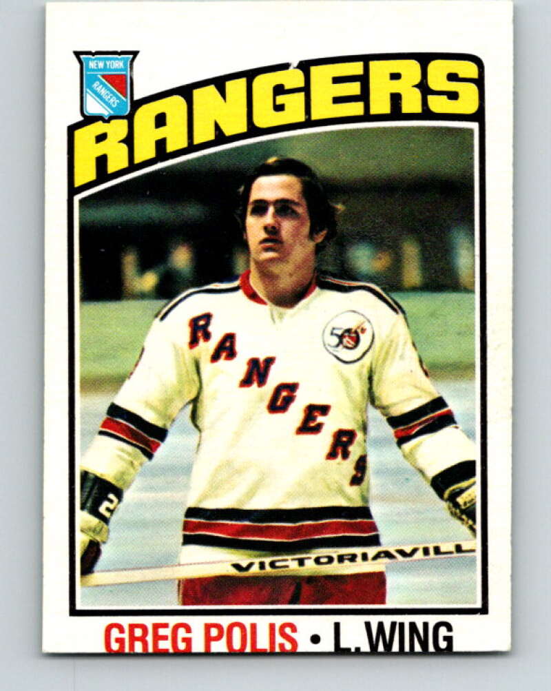 1976-77 O-Pee-Chee #117 Greg Polis New York Rangers V12602
