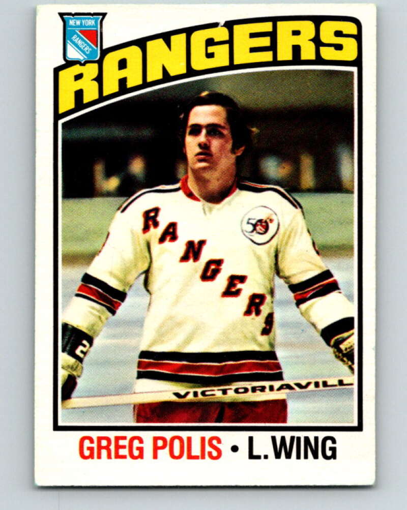 1976-77 O-Pee-Chee #117 Greg Polis New York Rangers V12603