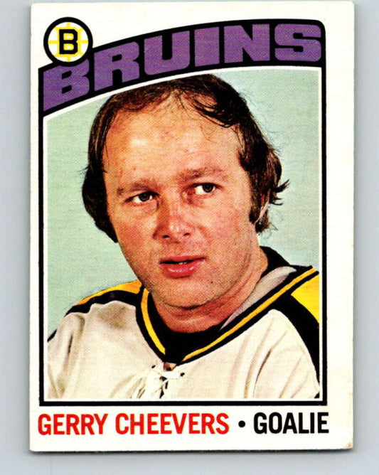 1976-77 O-Pee-Chee #120 Gerry Cheevers  Boston Bruins  V12606