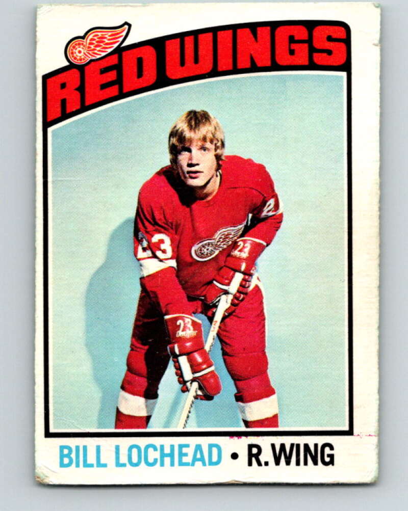 1976-77 O-Pee-Chee #122 Bill Lochead Detroit Red Wings V12614