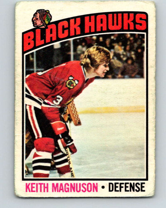 1976-77 O-Pee-Chee #125 Keith Magnuson  Chicago Blackhawks  V12623