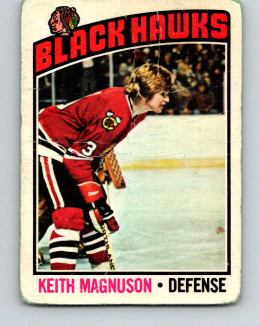 1976-77 O-Pee-Chee #125 Keith Magnuson  Chicago Blackhawks  V12624