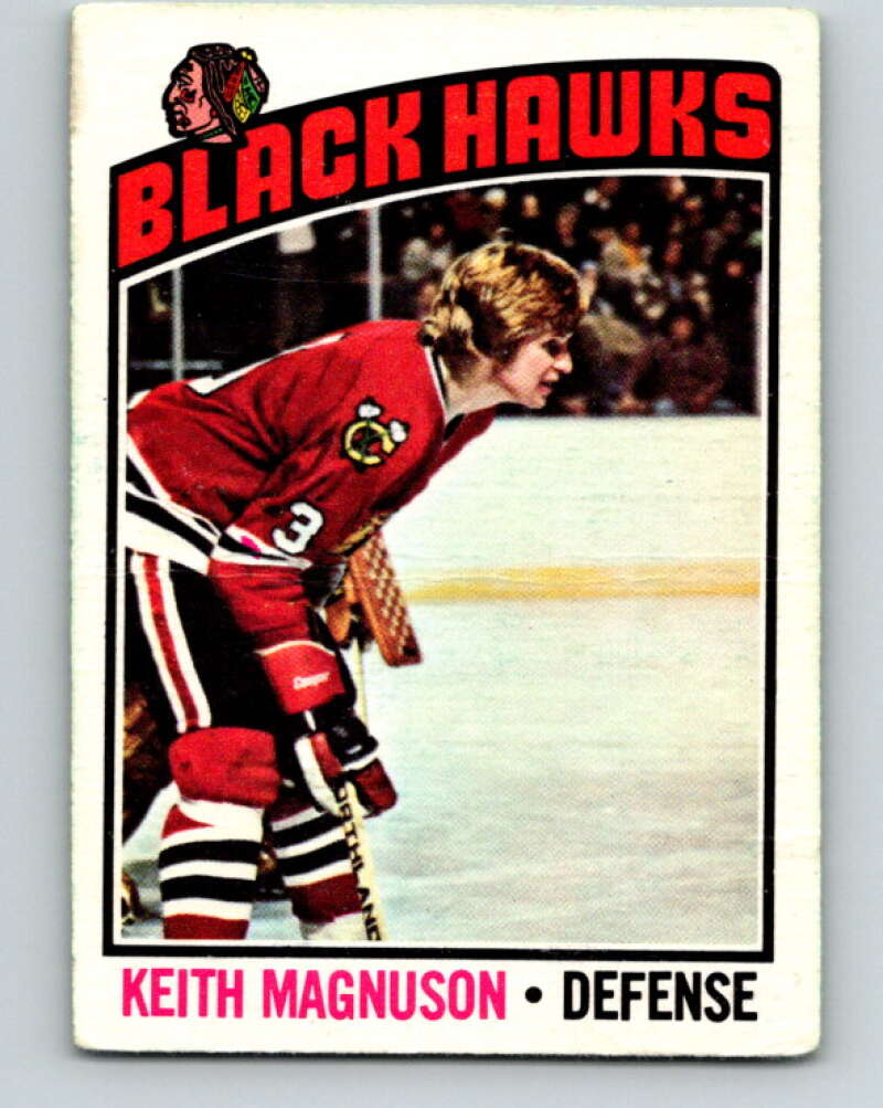 1976-77 O-Pee-Chee #125 Keith Magnuson Chicago Blackhawks V12625