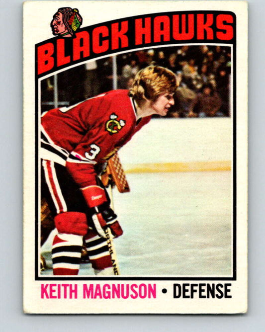1976-77 O-Pee-Chee #125 Keith Magnuson  Chicago Blackhawks  V12626