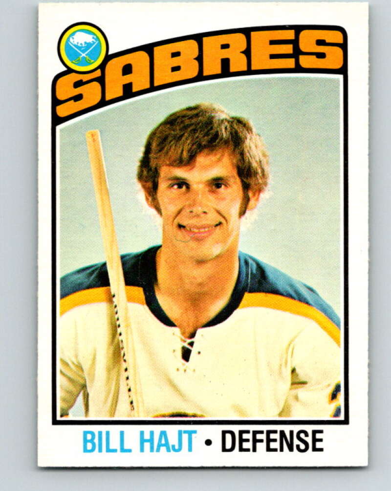 1976-77 O-Pee-Chee #128 Bill Hajt Buffalo Sabres V12629