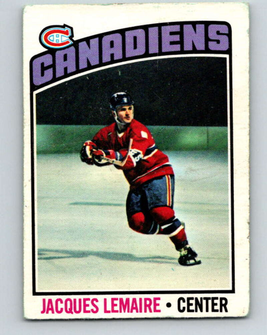 1976-77 O-Pee-Chee #129 Jacques Lemaire  Montreal Canadiens  V12630