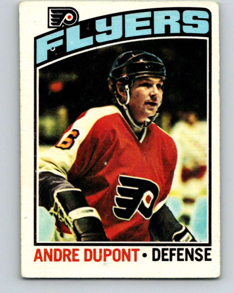 1976-77 O-Pee-Chee #131 Andre Dupont Philadelphia Flyers V12635