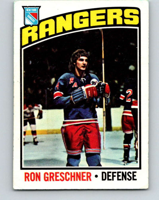 1976-77 O-Pee-Chee #154 Ron Greschner  New York Rangers  V12127