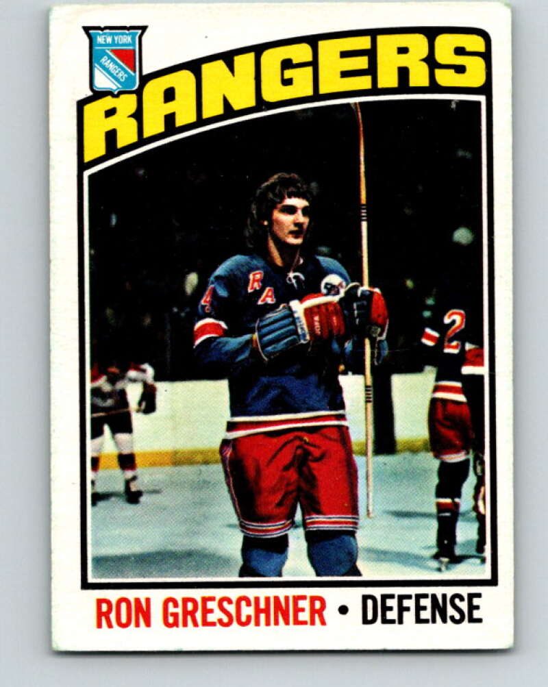 1976-77 O-Pee-Chee #154 Ron Greschner New York Rangers V12128