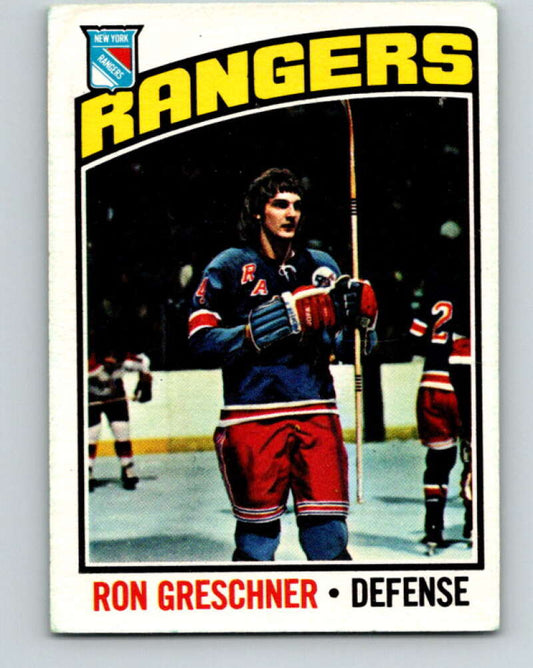 1976-77 O-Pee-Chee #154 Ron Greschner  New York Rangers  V12128