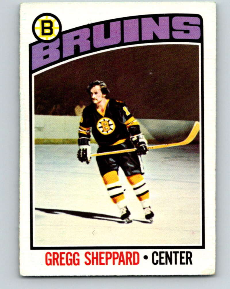 1976-77 O-Pee-Chee #155 Gregg Sheppard Boston Bruins V12130