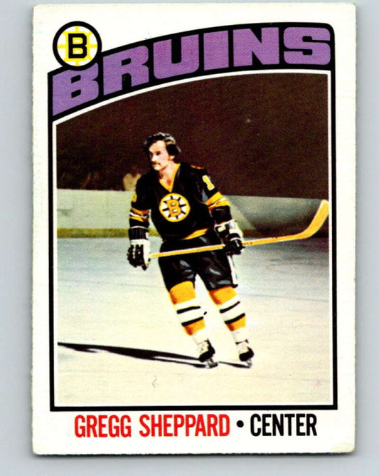 1976-77 O-Pee-Chee #155 Gregg Sheppard  Boston Bruins  V12130