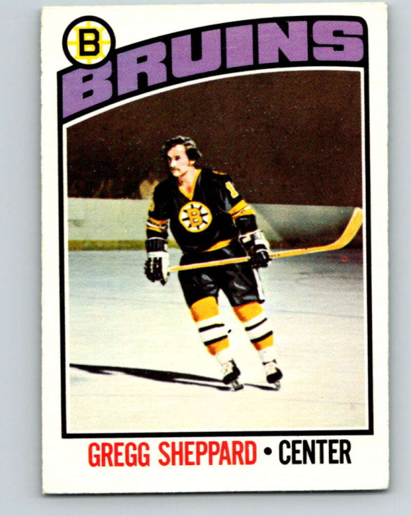 1976-77 O-Pee-Chee #155 Gregg Sheppard Boston Bruins V12131