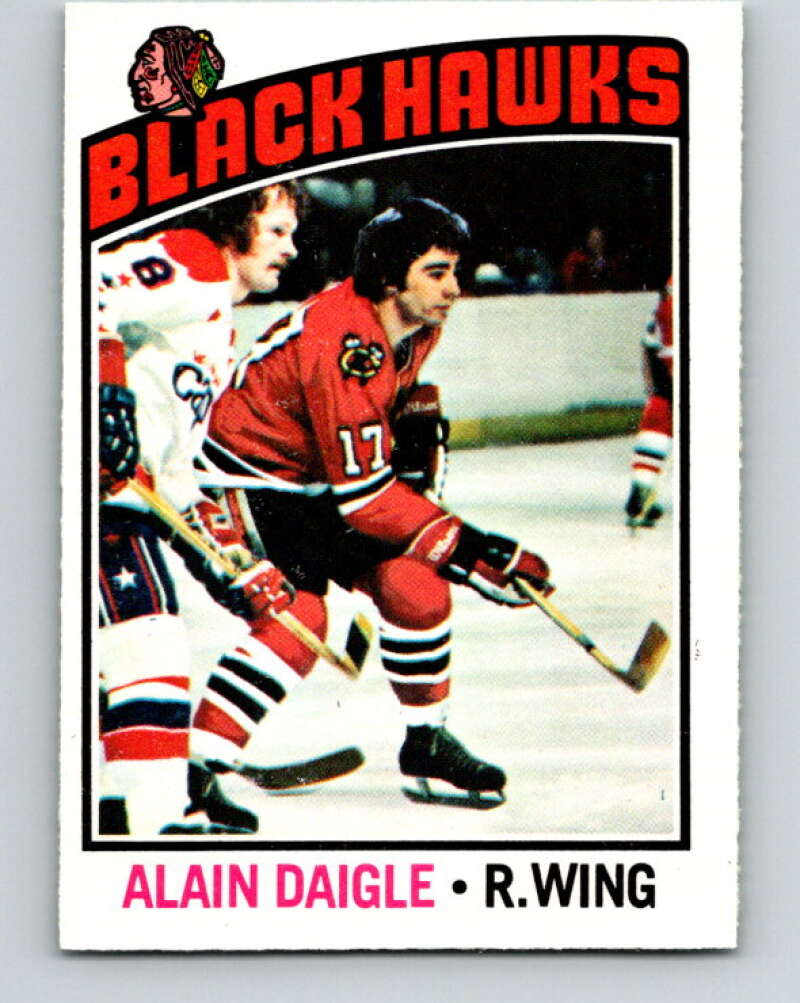 1976-77 O-Pee-Chee #156 Alain Daigle Chicago Blackhawks V12135