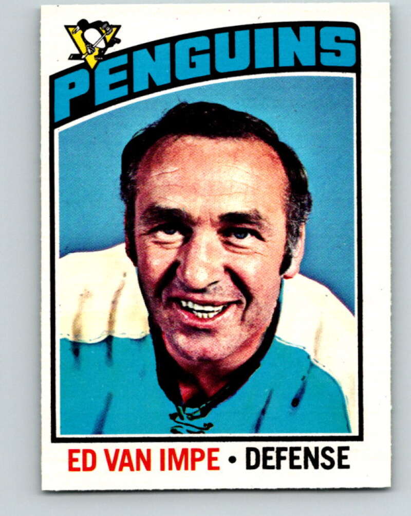 1976-77 O-Pee-Chee #157 Ed Van Impe Pittsburgh Penguins V12137
