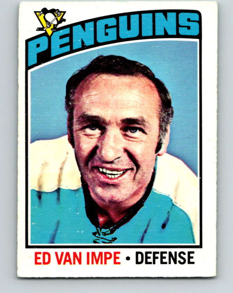 1976-77 O-Pee-Chee #157 Ed Van Impe Pittsburgh Penguins V12138