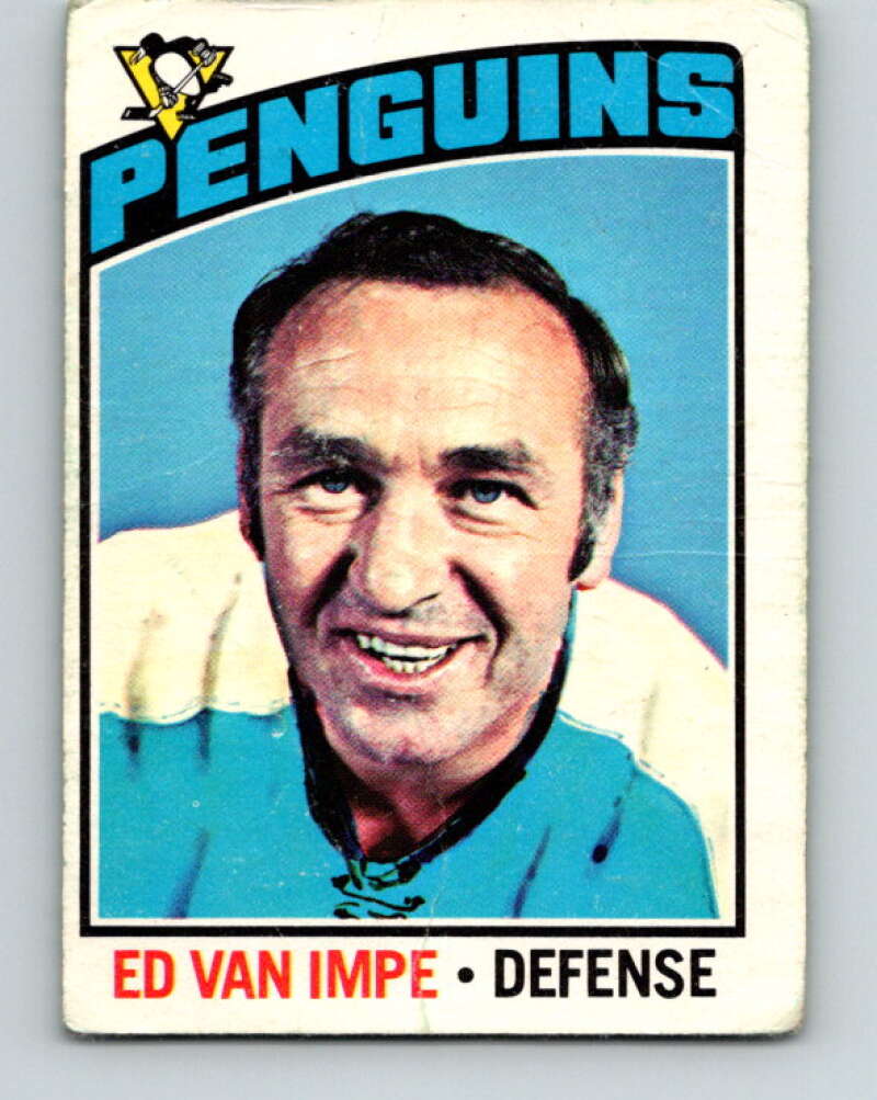 1976-77 O-Pee-Chee #157 Ed Van Impe Pittsburgh Penguins V12139