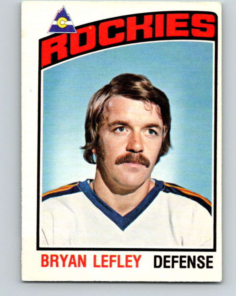 1976-77 O-Pee-Chee #159 Bryan Lefley Colorado Rockies V12146