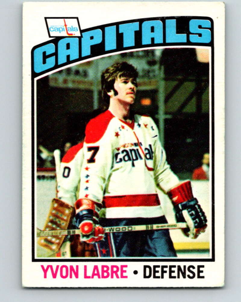 1976-77 O-Pee-Chee #161 Yvon Labre Washington Capitals V12155
