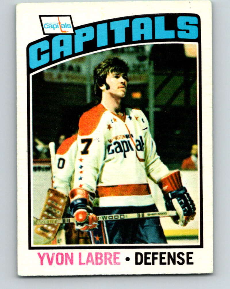 1976-77 O-Pee-Chee #161 Yvon Labre Washington Capitals V12156