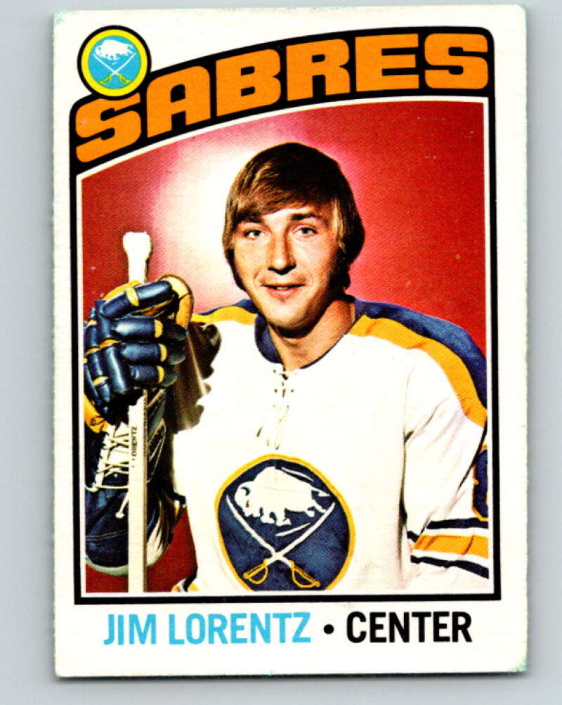 1976-77 O-Pee-Chee #162 Jim Lorentz Buffalo Sabres V12158