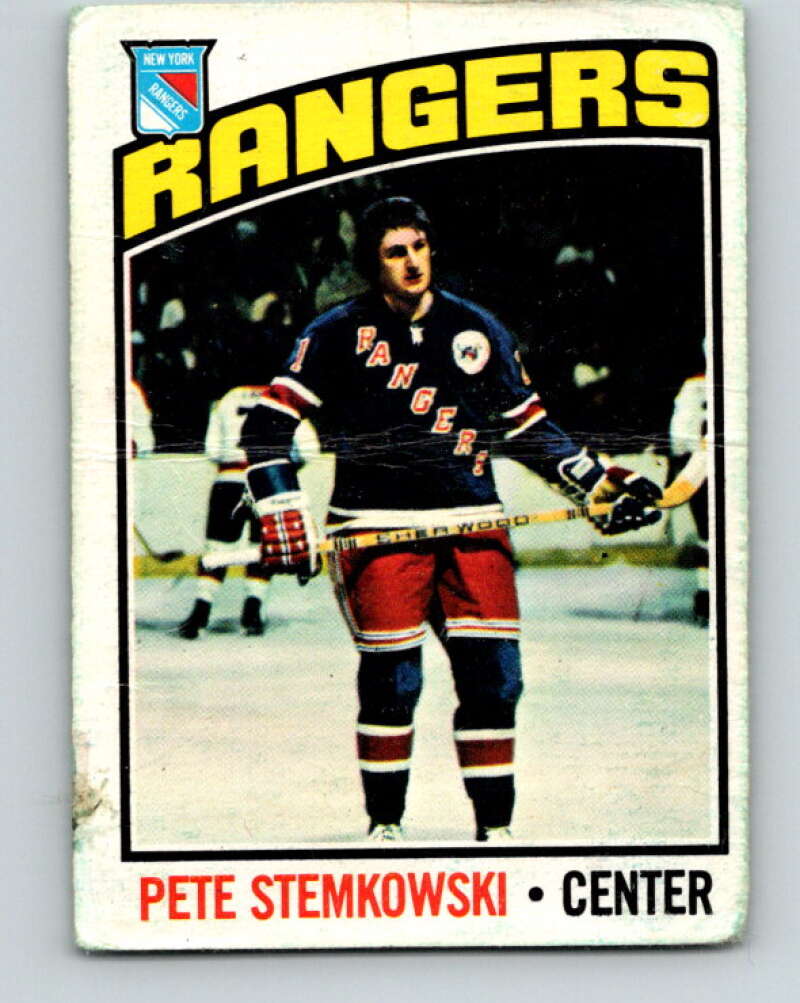 1976-77 O-Pee-Chee #166 Pete Stemkowski New York Rangers V12173