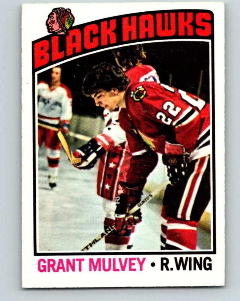 1976-77 O-Pee-Chee #167 Grant Mulvey Chicago Blackhawks V12175
