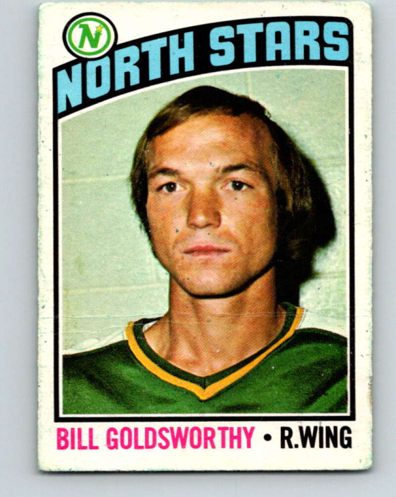 1976-77 O-Pee-Chee #169 Bill Goldsworthy North Stars V12184