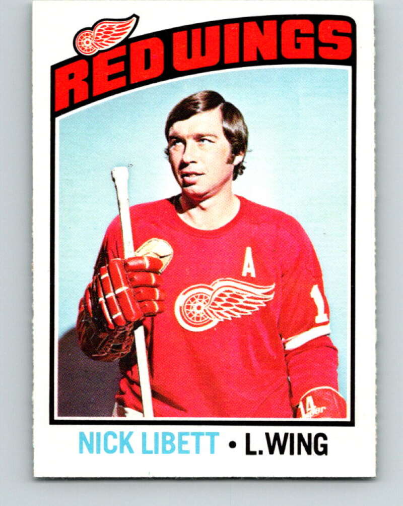 1976-77 O-Pee-Chee #171 Nick Libett Detroit Red Wings V12189