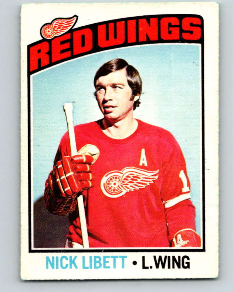 1976-77 O-Pee-Chee #171 Nick Libett Detroit Red Wings V12192