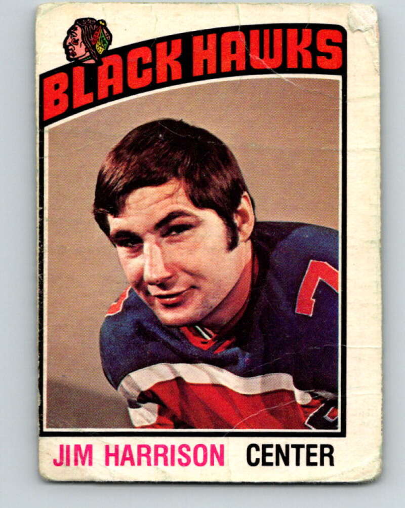 1976-77 O-Pee-Chee #183 Jim Harrison Chicago Blackhawks V12228