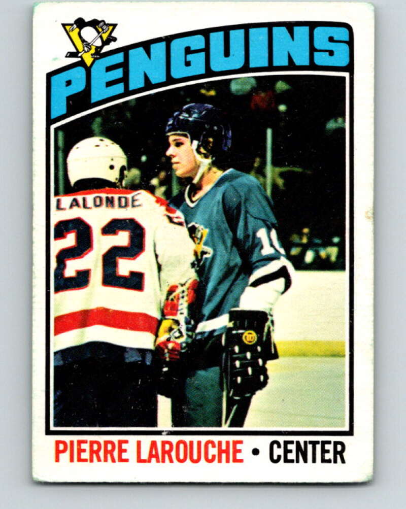 1976-77 O-Pee-Chee #199 Pierre Larouche Pittsburgh Penguins V12275