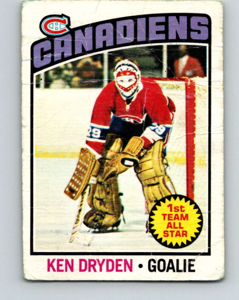 1976-77 O-Pee-Chee #200 Ken Dryden Montreal Canadiens V12280