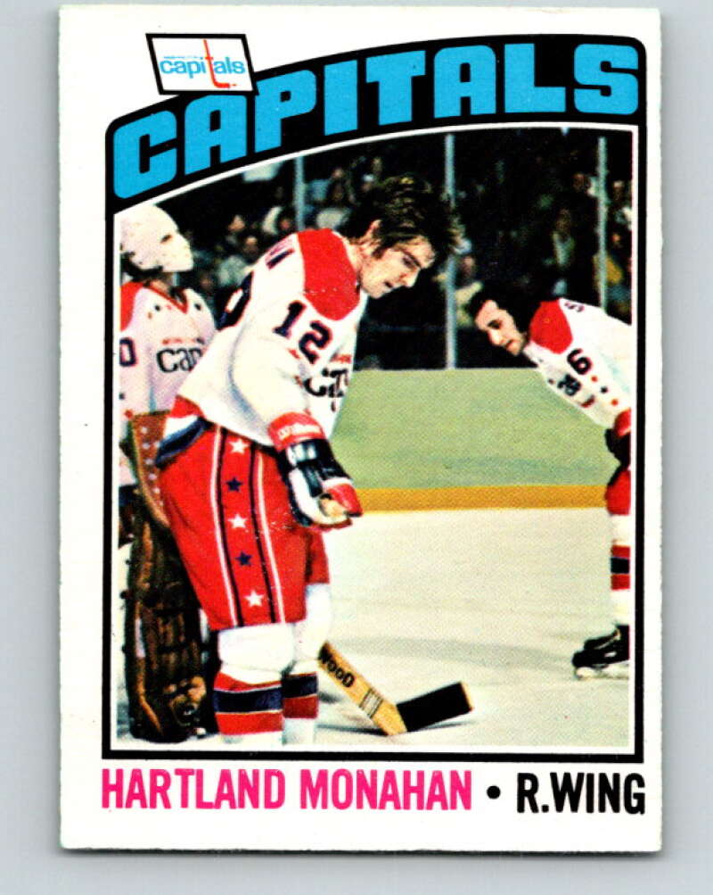 1976-77 O-Pee-Chee #203 Hartland Monahan RC Rookie Capitals V12288