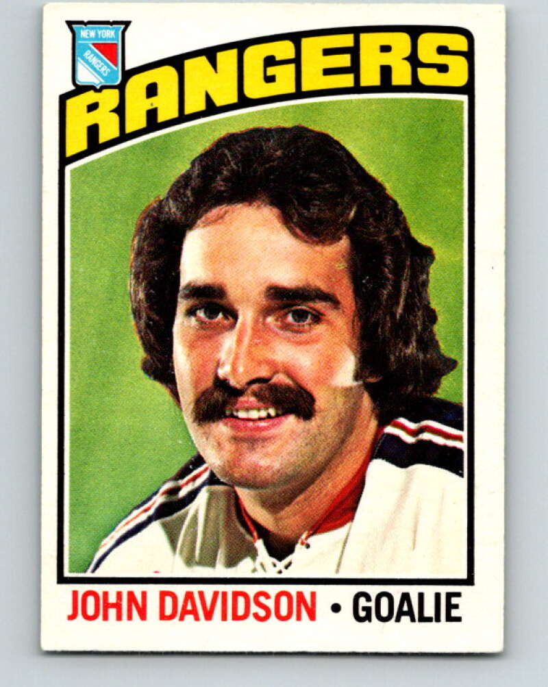 1976-77 O-Pee-Chee #204 John Davidson New York Rangers V12290
