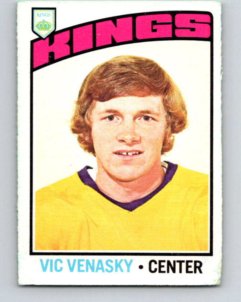 1976-77 O-Pee-Chee #211 Vic Venasky Los Angeles Kings V12308
