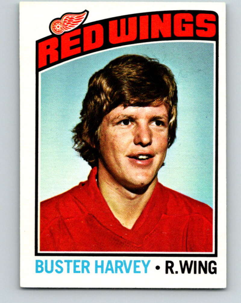 1976-77 O-Pee-Chee #212 Buster Harvey Detroit Red Wings V12311