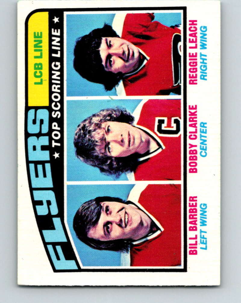 1976-77 O-Pee-Chee #215 Barber/Clarke/Leach LCB V12319