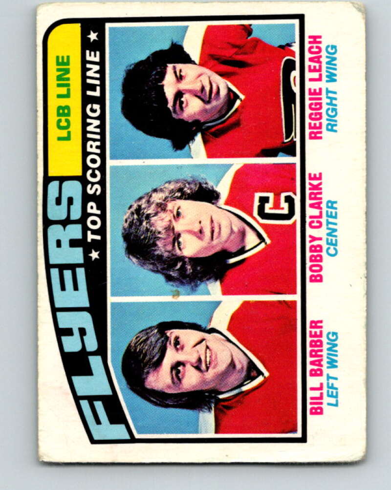 1976-77 O-Pee-Chee #215 Barber/Clarke/Leach LCB V12321