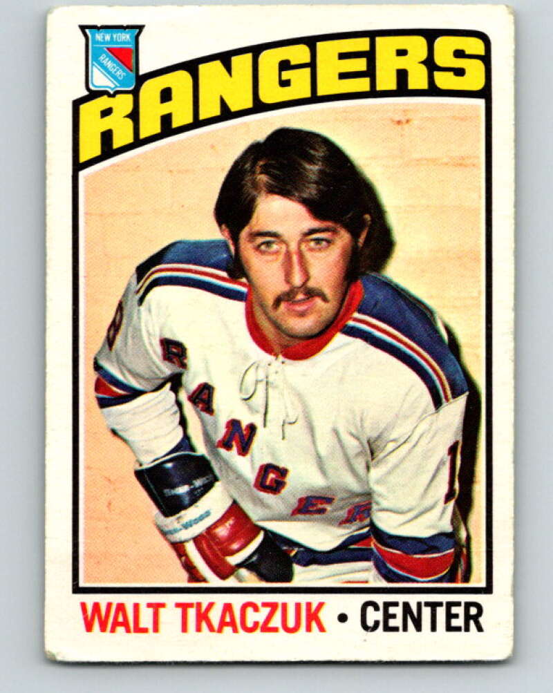 1976-77 O-Pee-Chee #220 Walt Tkaczuk New York Rangers V12335