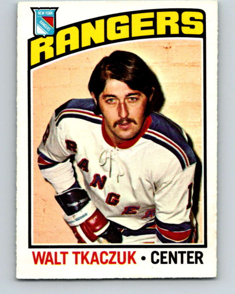 1976-77 O-Pee-Chee #220 Walt Tkaczuk New York Rangers V12336