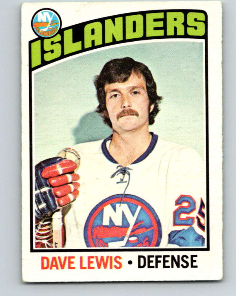 1976-77 O-Pee-Chee #221 Dave Lewis New York Islanders V12339