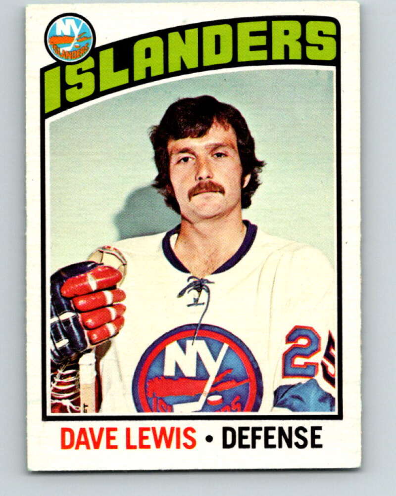 1976-77 O-Pee-Chee #221 Dave Lewis New York Islanders V12340